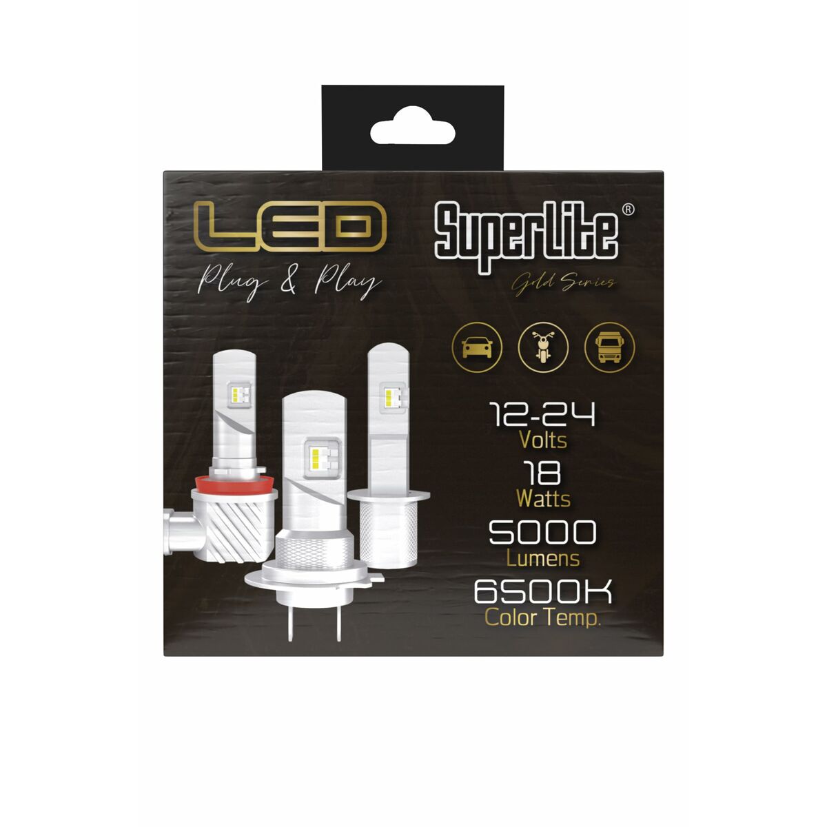 Halogen LED-konverteringssats Superlite Gold H4 18 W LED - 4