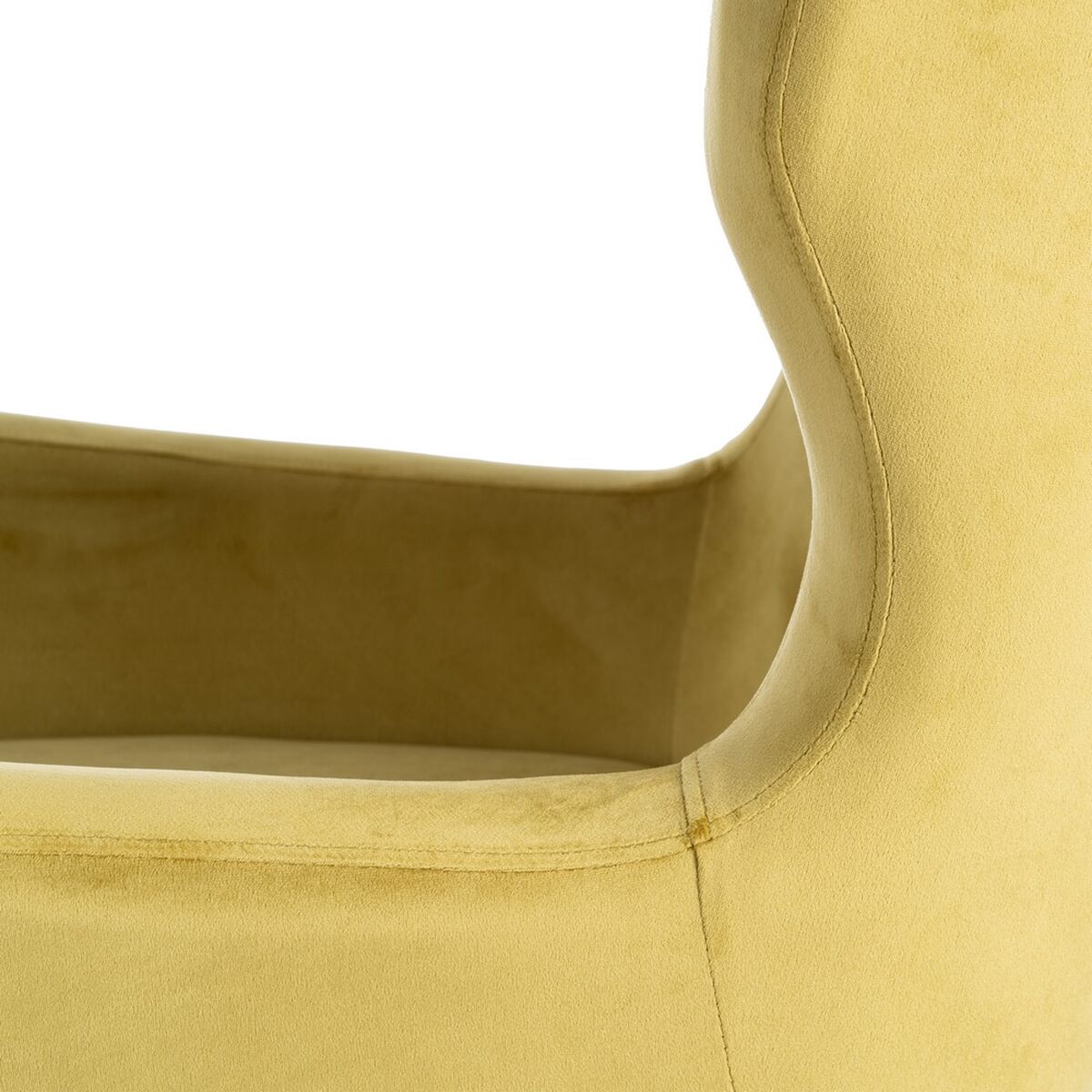 Fåtölj 75 x 83 x 103 cm Syntetmaterial Trä Senap - 6