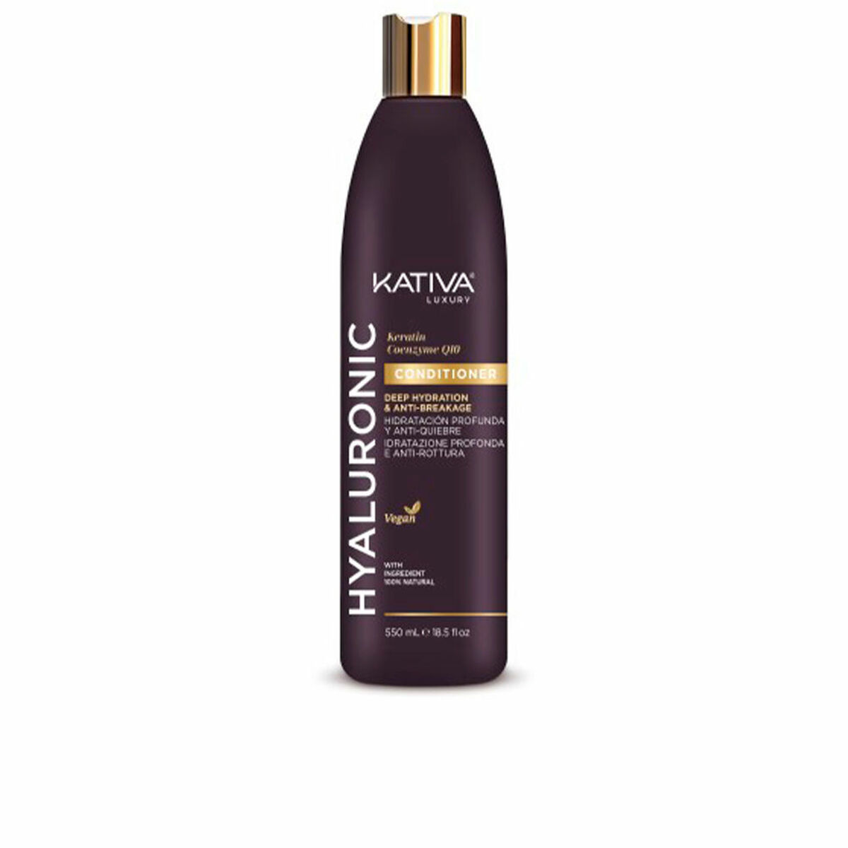Anti-Breakage balsam Kativa Hyaluronic 550 ml Hyaluronsyra
