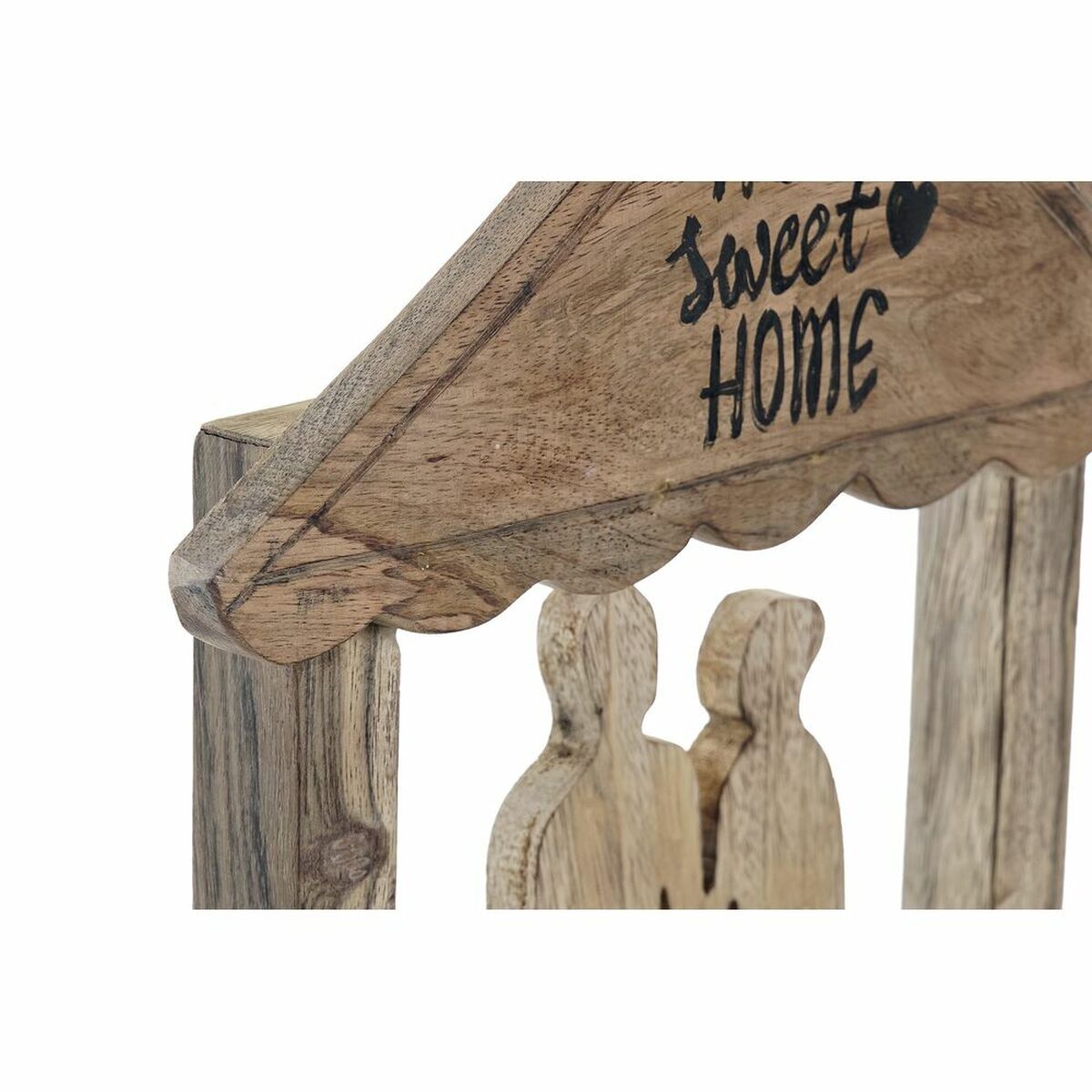 Prydnadsfigur DKD Home Decor Brun Mangoträ Modern Familj (30 x 8 x 39 cm) - 2