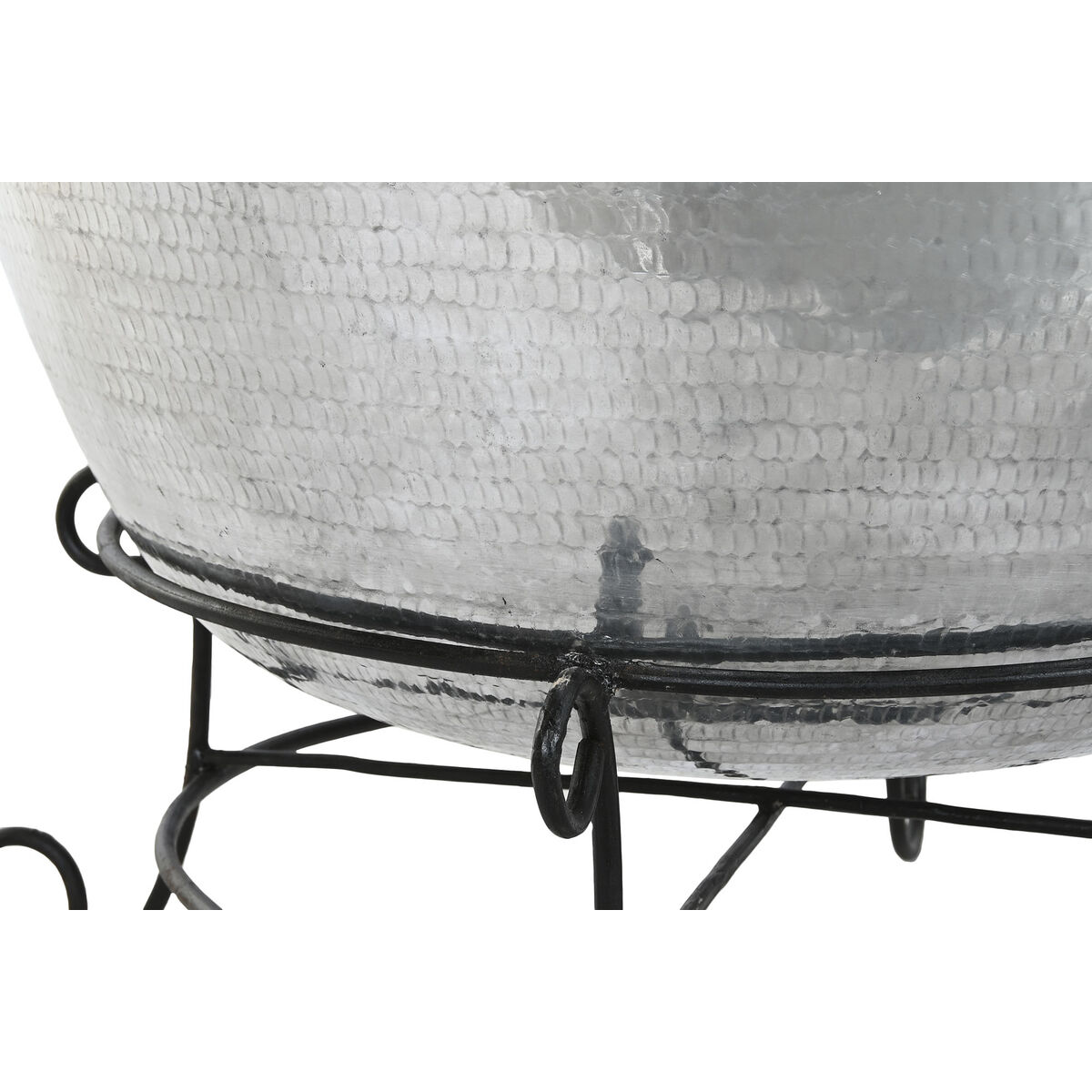 Vas Home ESPRIT Svart Silvrig Aluminium Järn 75 x 75 x 90 cm - 2