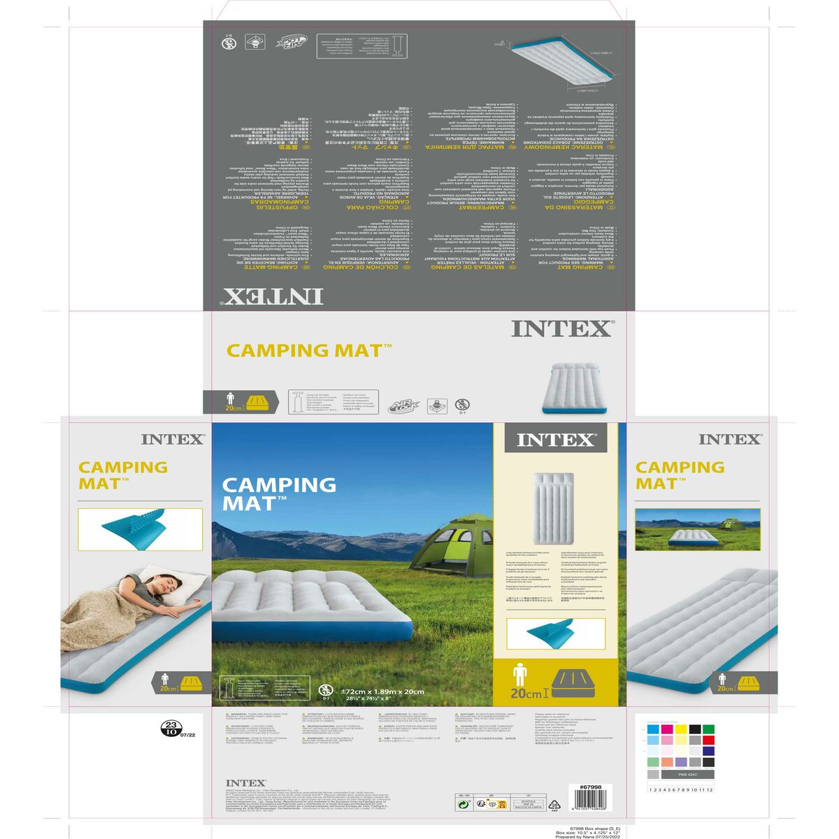 Luftmadrass Intex 72 x 20 x 189 cm (6 antal) - 13