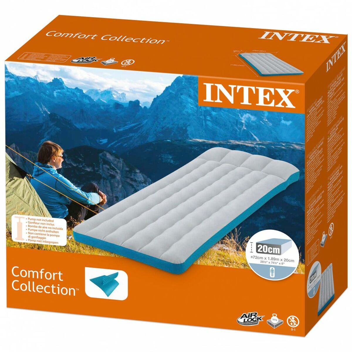 Luftmadrass Intex 72 x 20 x 189 cm (6 antal) - 11