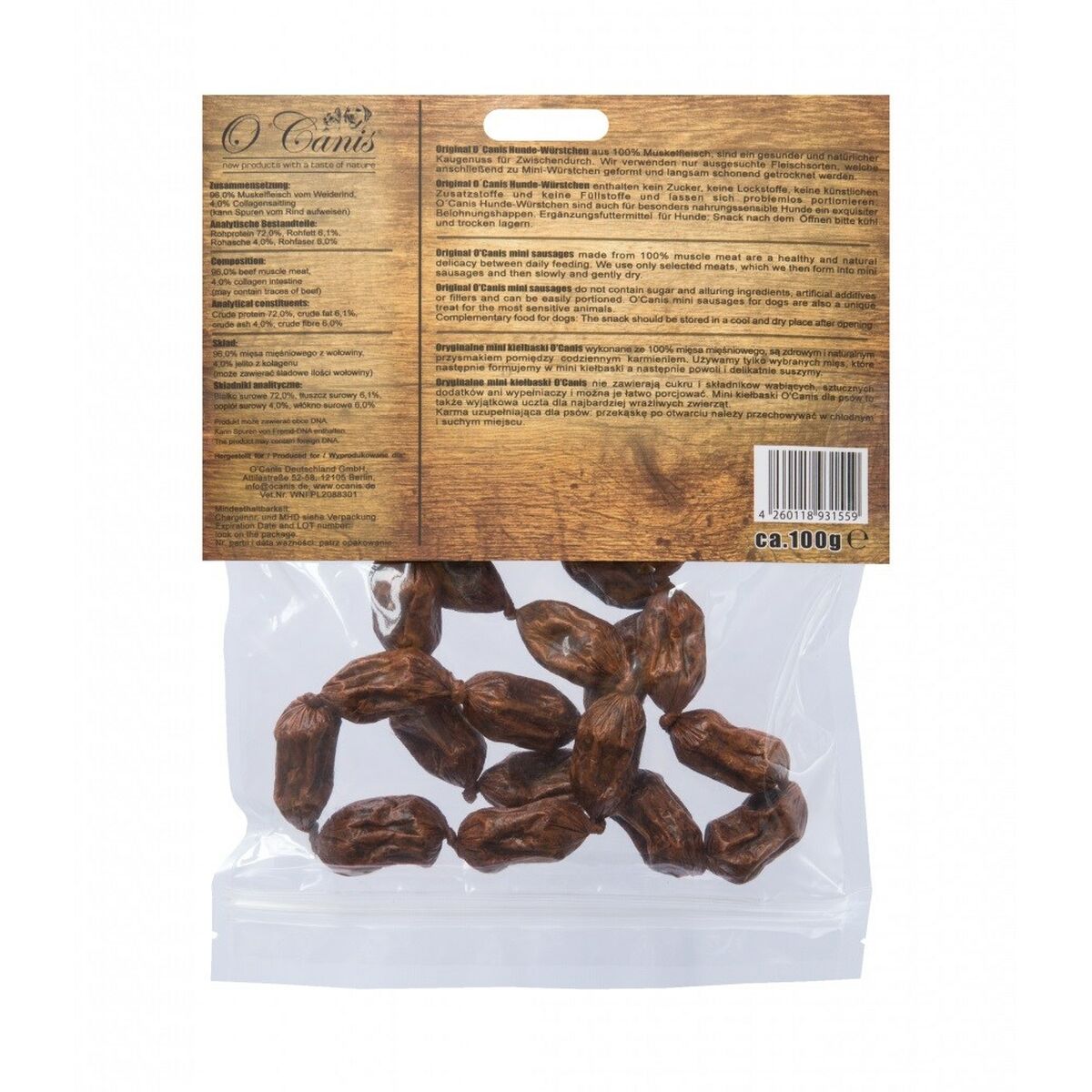Hundgodis O'canis Mini Kalvkött 100 g - 2