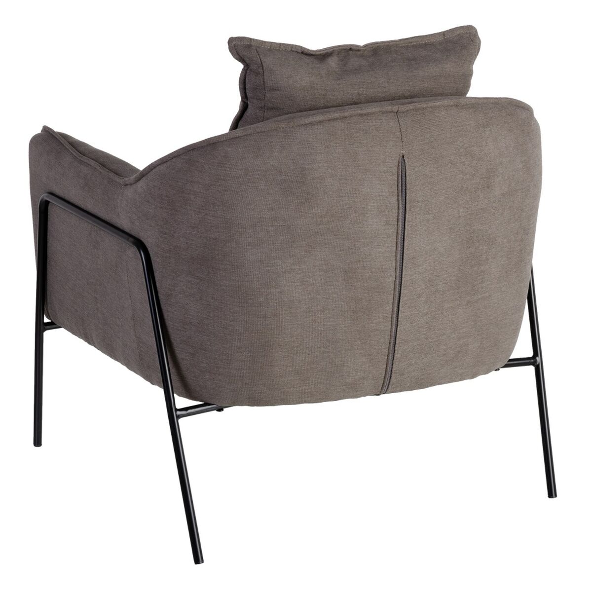 Fåtölj 76,5 x 70 x 74 cm Syntetmaterial Metall Mörkgrå - 4