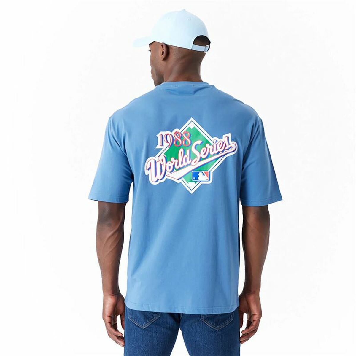 T-shirt med kortärm Herr New Era LA Dodgers MLB World Series - 5