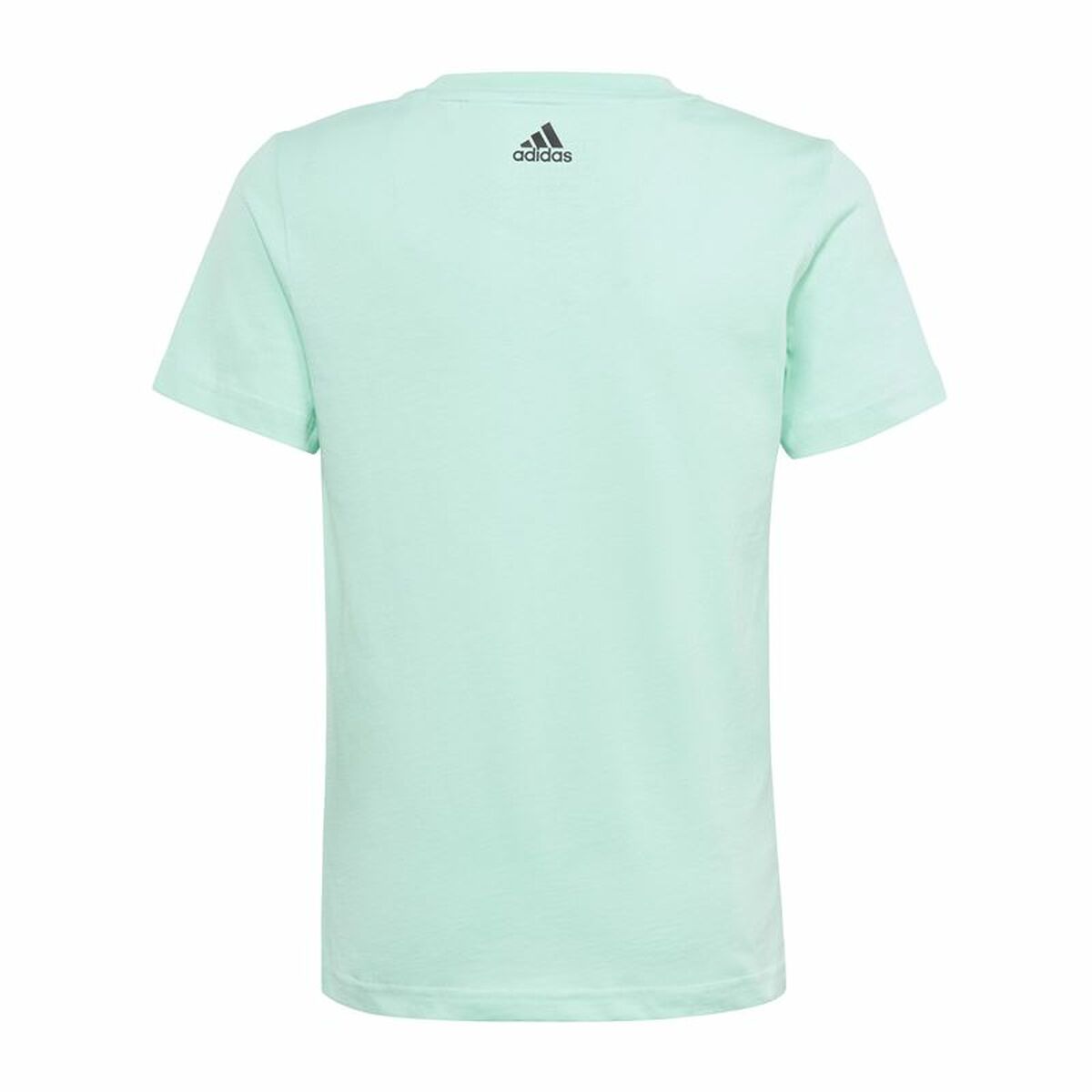 Barn T-shirt med kortärm Adidas Linear Logo Grön Aquamarine - 2