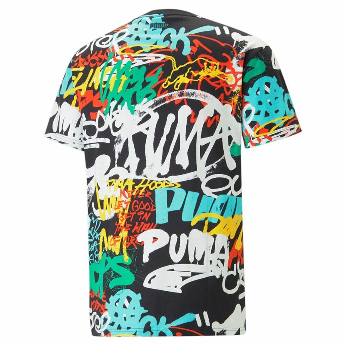 T-shirt med kortärm Herr Puma Graffiti Svart - 2