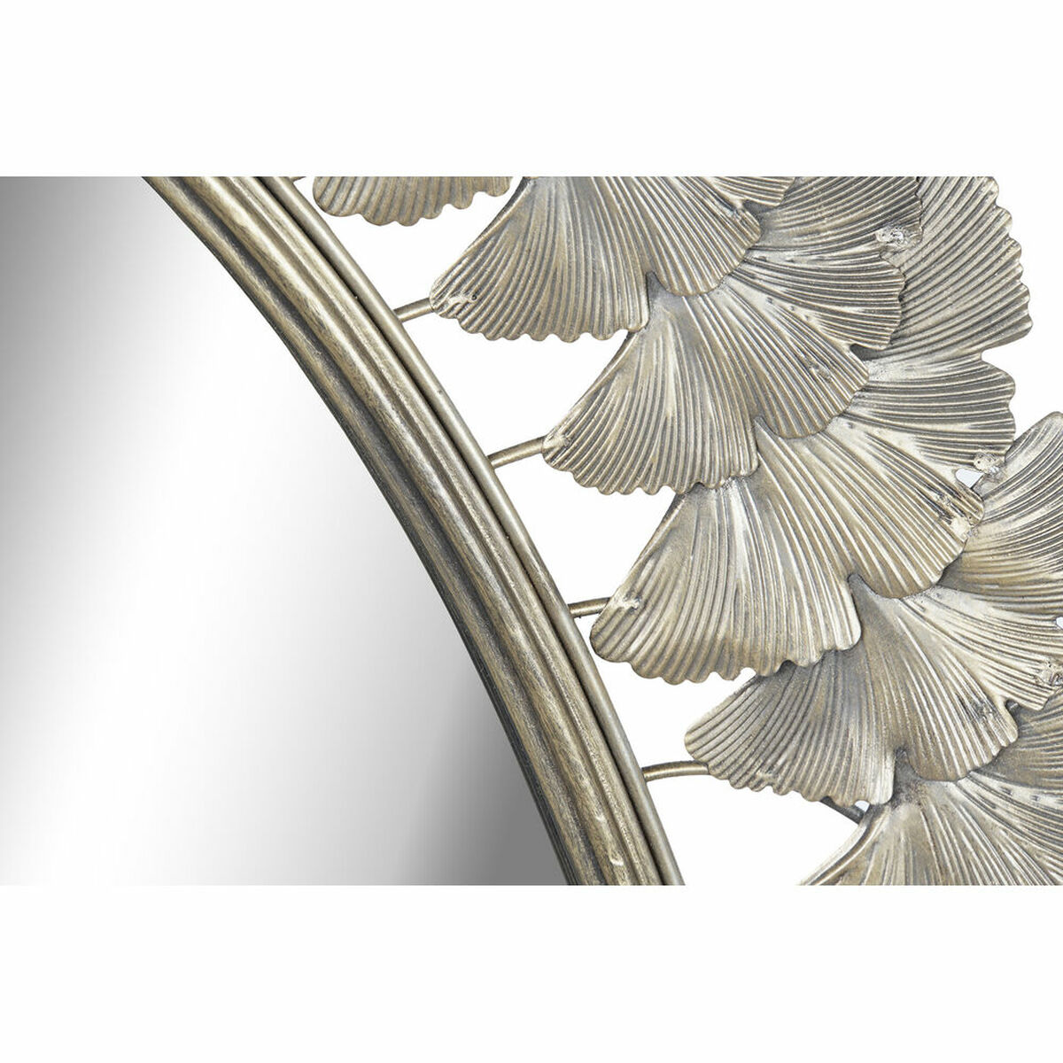 Väggspegel DKD Home Decor Champagne Löv av en växt 69 x 3,5 x 98,5 cm - 9