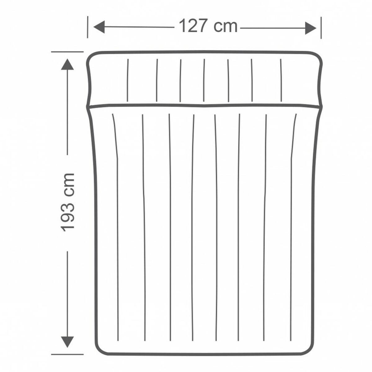 Luftmadrass Intex 127 x 24 x 193 cm (3 antal) - 12