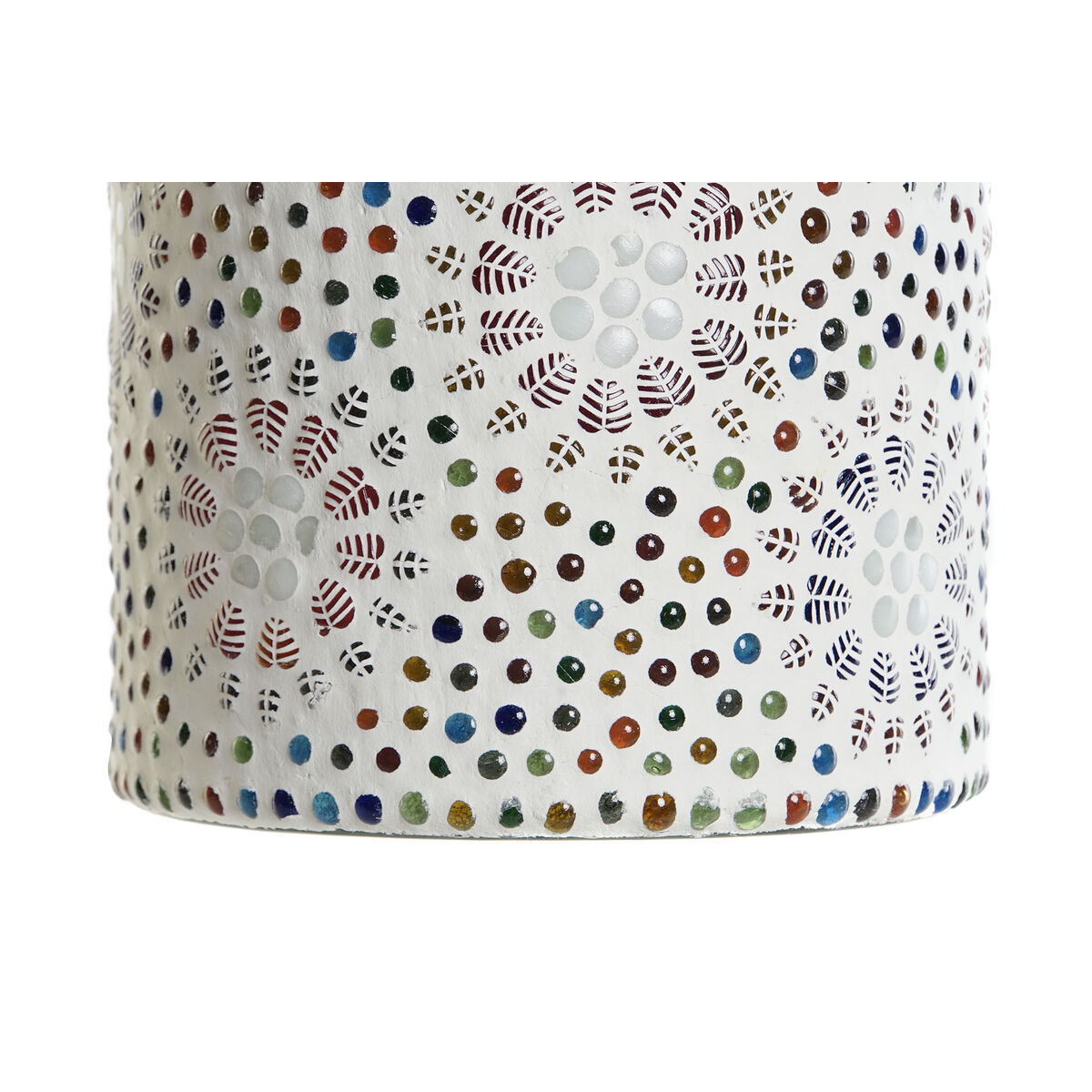 Bordslampa DKD Home Decor Vit Multicolour Aluminium Glas 40 W 220 V 15 x 15 x 18 cm - 3