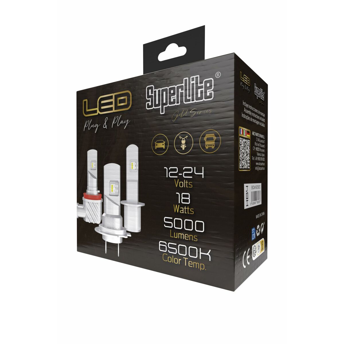 Halogen LED-konverteringssats Superlite Gold HB4 18 W LED - 3