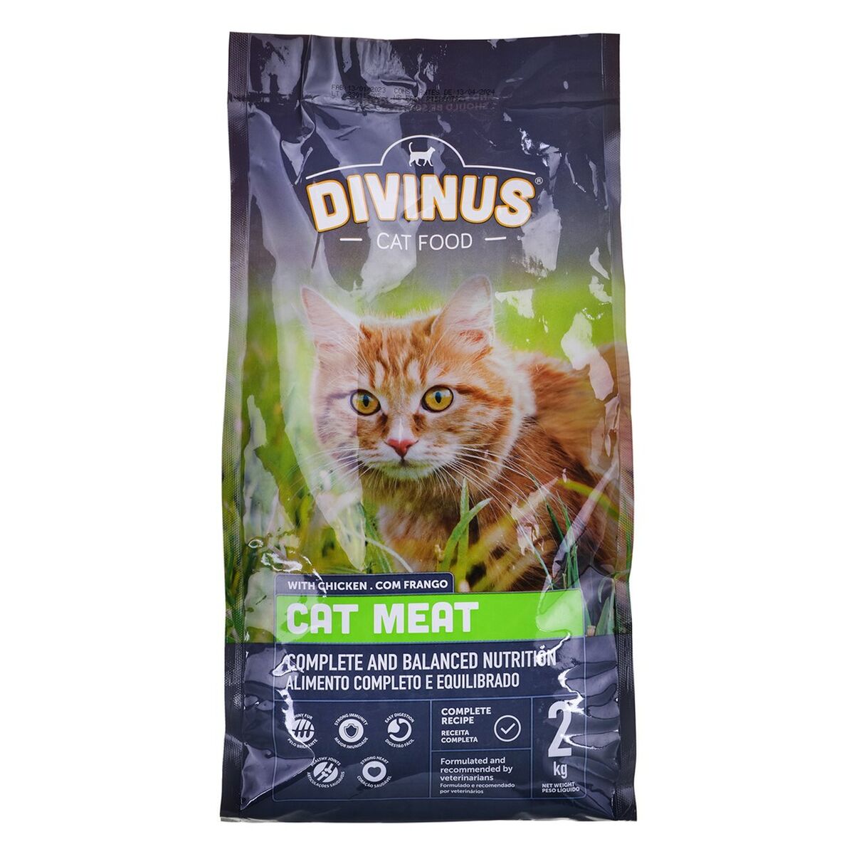 Kattmat Divinus Meat Vuxen Kyckling 2 Kg - 2