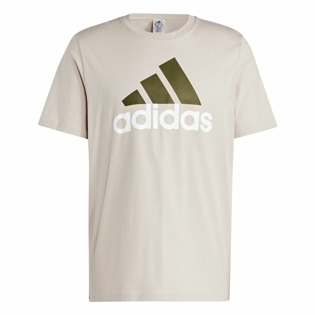 T-shirt med kortärm Herr Adidas Essentials Beige