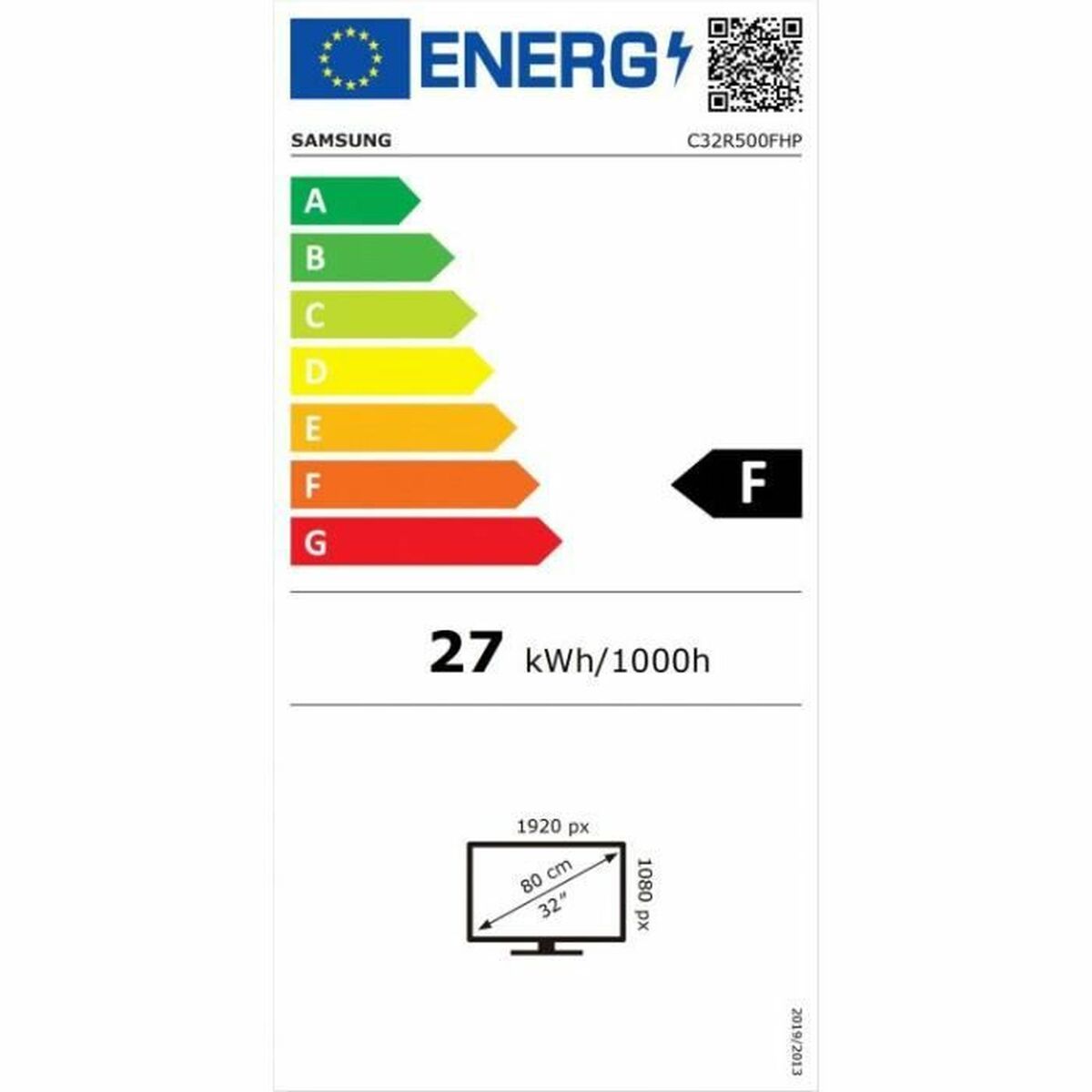 Monitor Samsung CR50 32" 32" LED VA AMD FreeSync Flicker free 75 Hz - 6