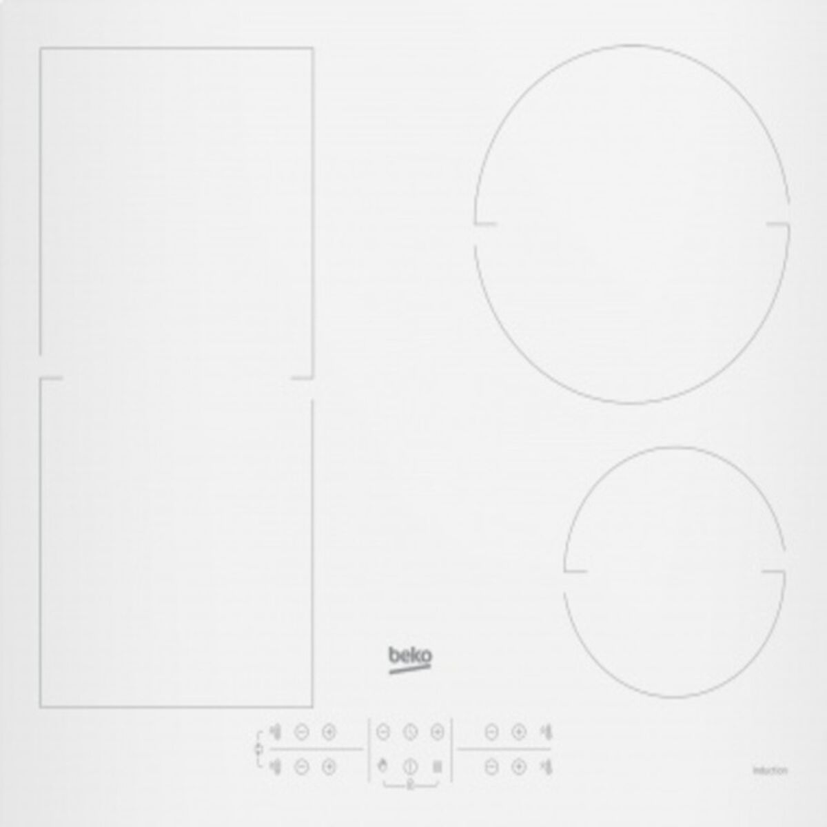 Induktionshäll BEKO 01302909 58 cm 7200 W