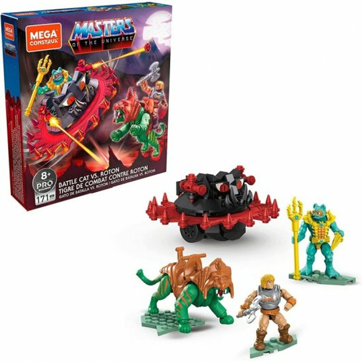 Actionfigurer Mattel Universe Battle Cat vs Roton 5 Delar - 3