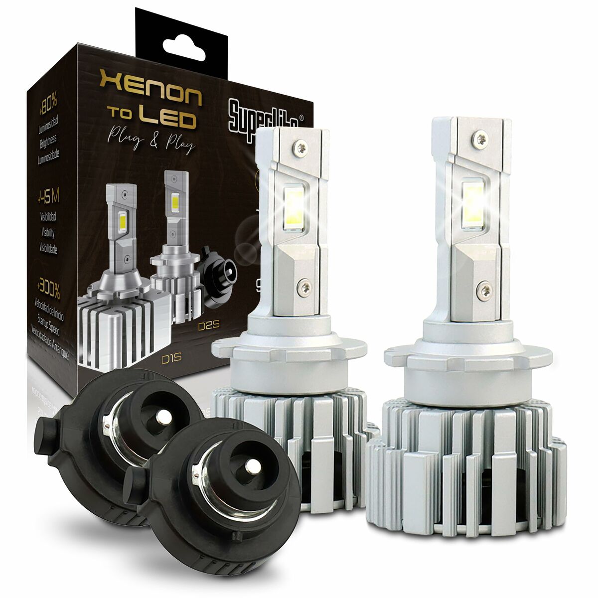 Xenon LED-konverteringssats Superlite Gold D2S 9000 K 45 W - 6