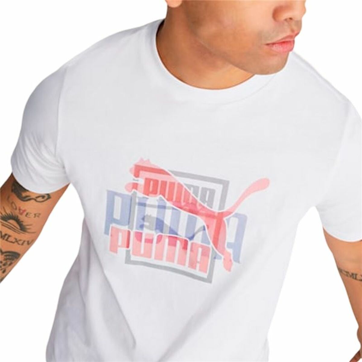 T-shirt med kortärm Unisex Puma Classics Vit - 3