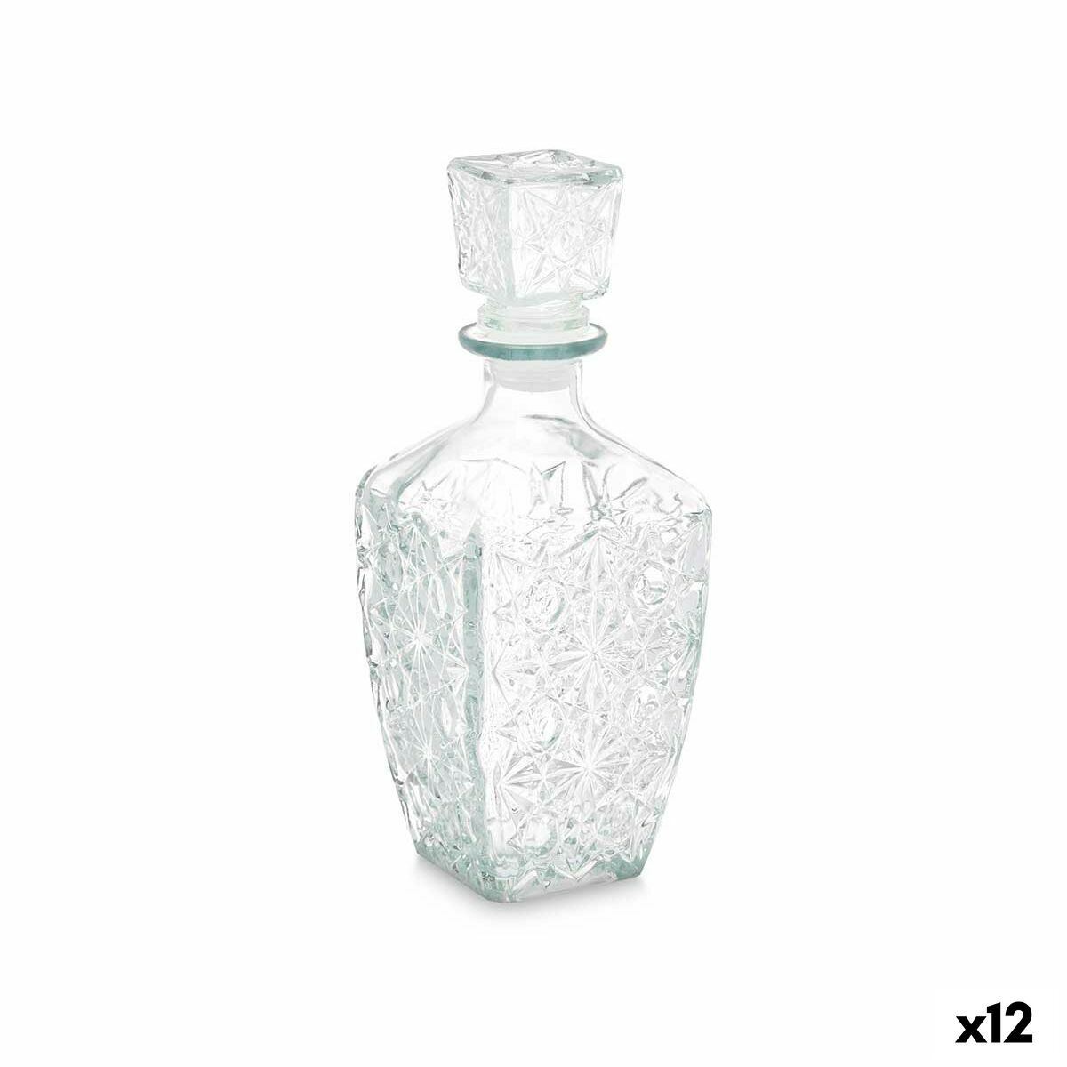 Glasflaska Likör Stjärnor Transparent 900 ml (12 antal)