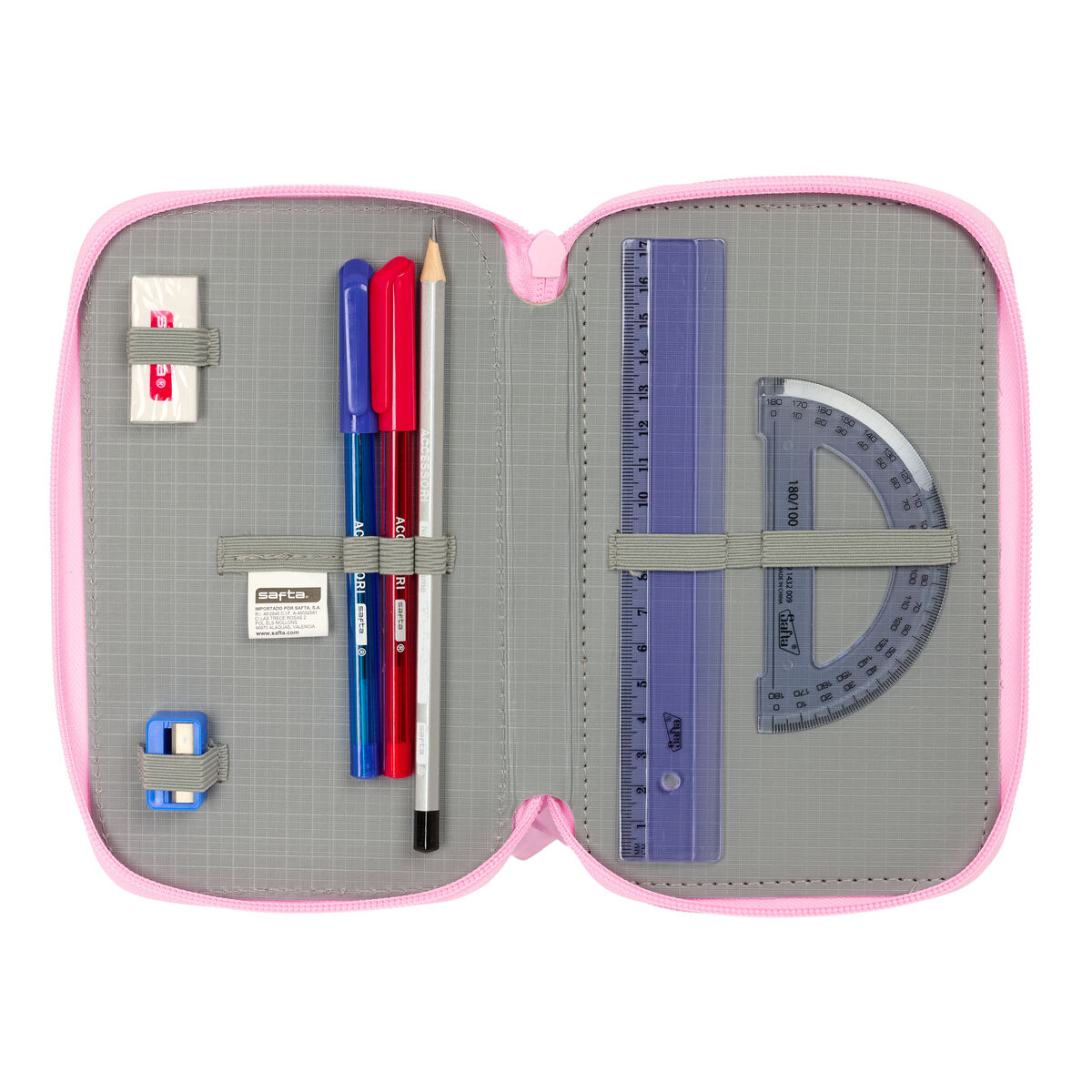 Pennfodral med tillbehör Glow Lab Swing Multicolour 12,5 x 19,5 x 5,5 cm 37 Delar - 6