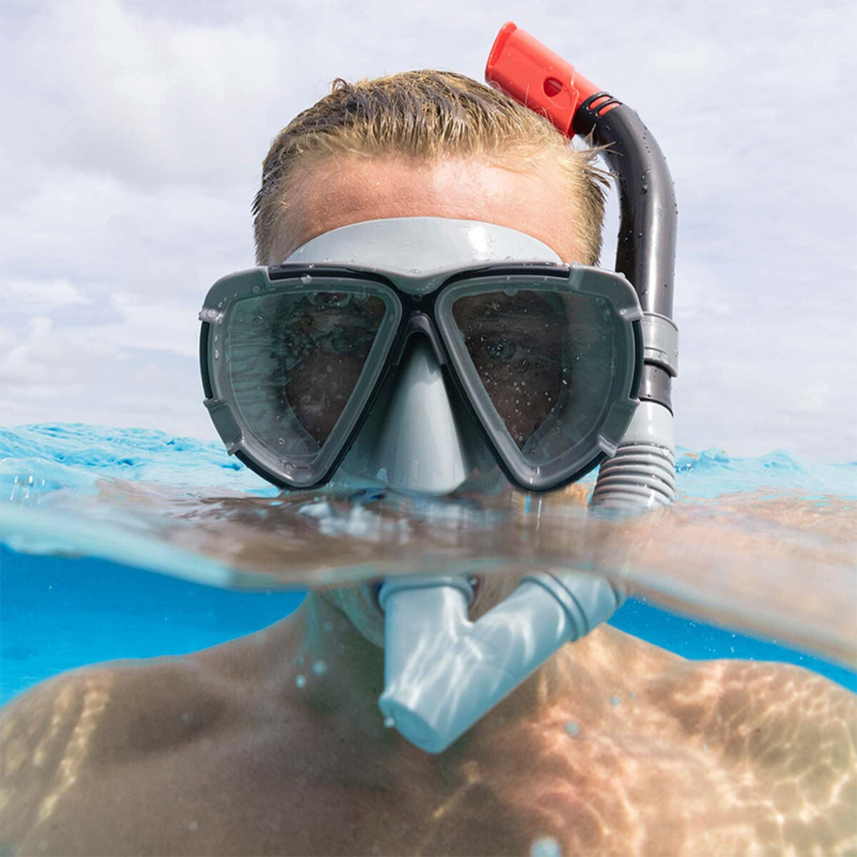 Bestway Set Mask och Rör Barn Anatomiskt Band Blandade Färger +3 År Strand och Pool 24023 - 6
