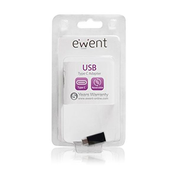 USB C till Micro USB 2.0I Adapter Ewent EW9645 5V Svart - 2