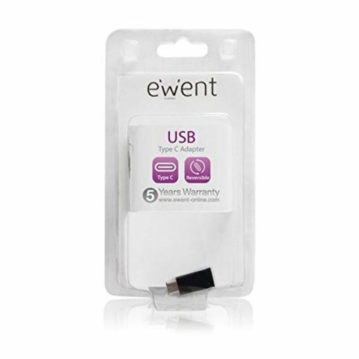 USB C till Micro USB 2.0I Adapter Ewent EW9645 5V Svart - 10