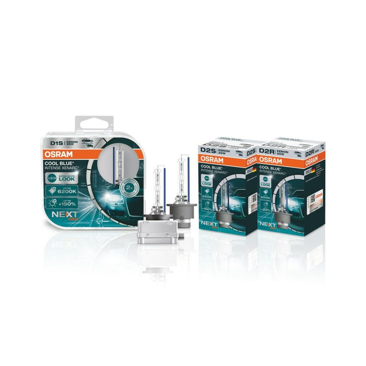 Glödlampa för bil Osram 66140CBN-HCB 35 W 6200 k (2 Delar) - 4
