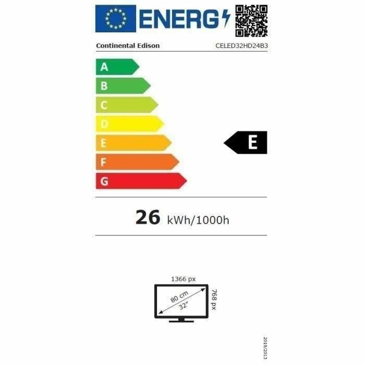 Television Continental Edison CELED32HD24B3 (Renoverade A) - 4