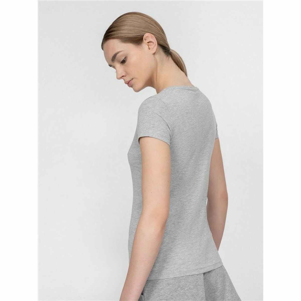 T-shirt med kortärm Dam 4F Grå - 4