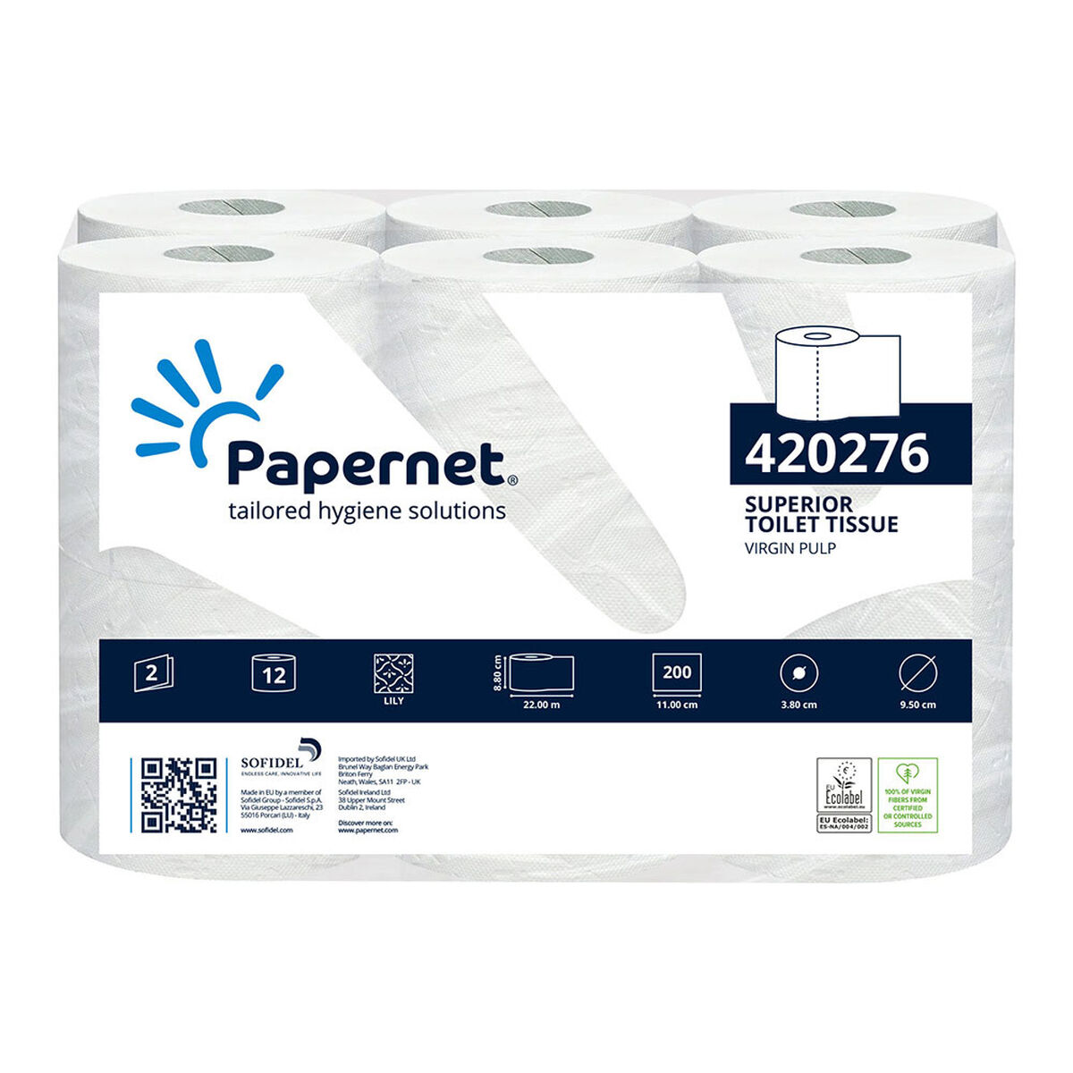 Toalettrulle Papernet S22 (12 antal)