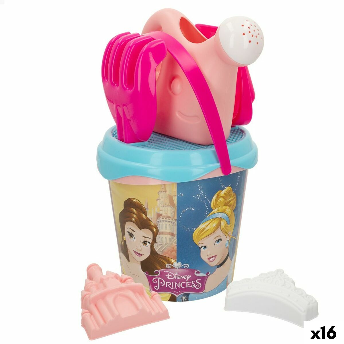 Strandleksaker set Princesses Disney Ø 18 cm (16 antal) - 4