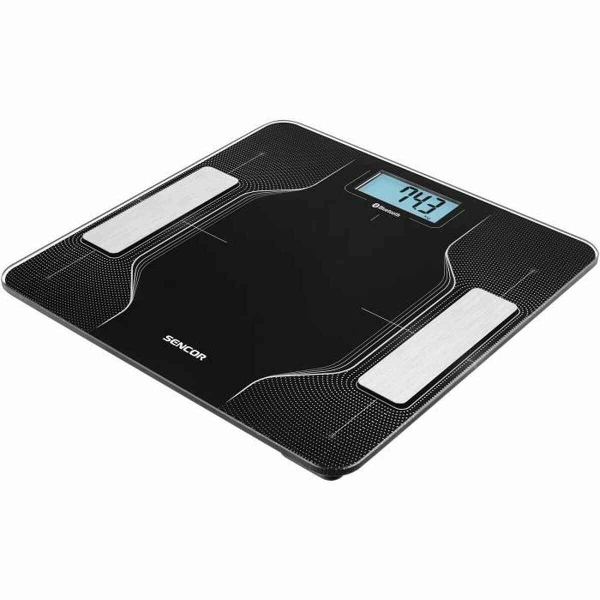 Digital Badrumsvåg Sencor SBS 8002BK Svart noir 180 kg - 4