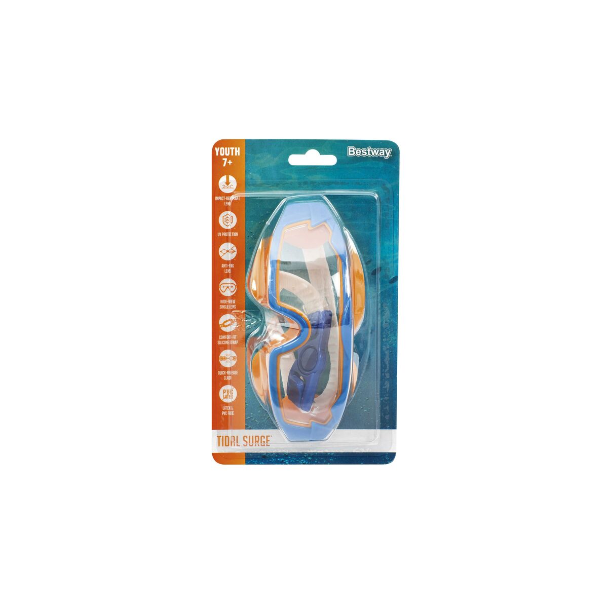 Bestway Junior Dykkermaske Silikonsnor Antidugg +7 År Strand og Basseng 21179 - 5