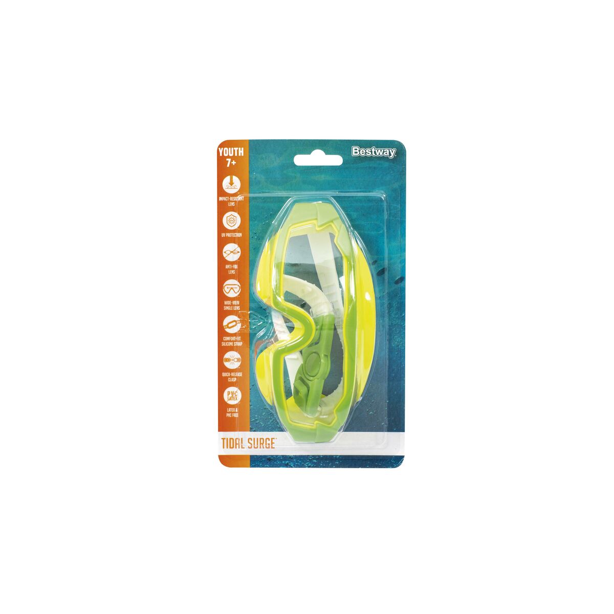 Bestway Junior Dykkermaske Silikonsnor Antidugg +7 År Strand og Basseng 21179 - 4