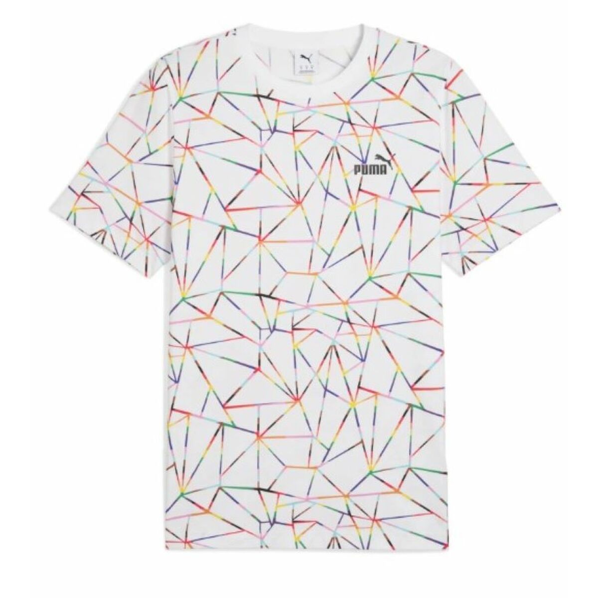 T-shirt med kortärm Herr Puma LOVE UNITED AOP Tee   684700 02 Vit