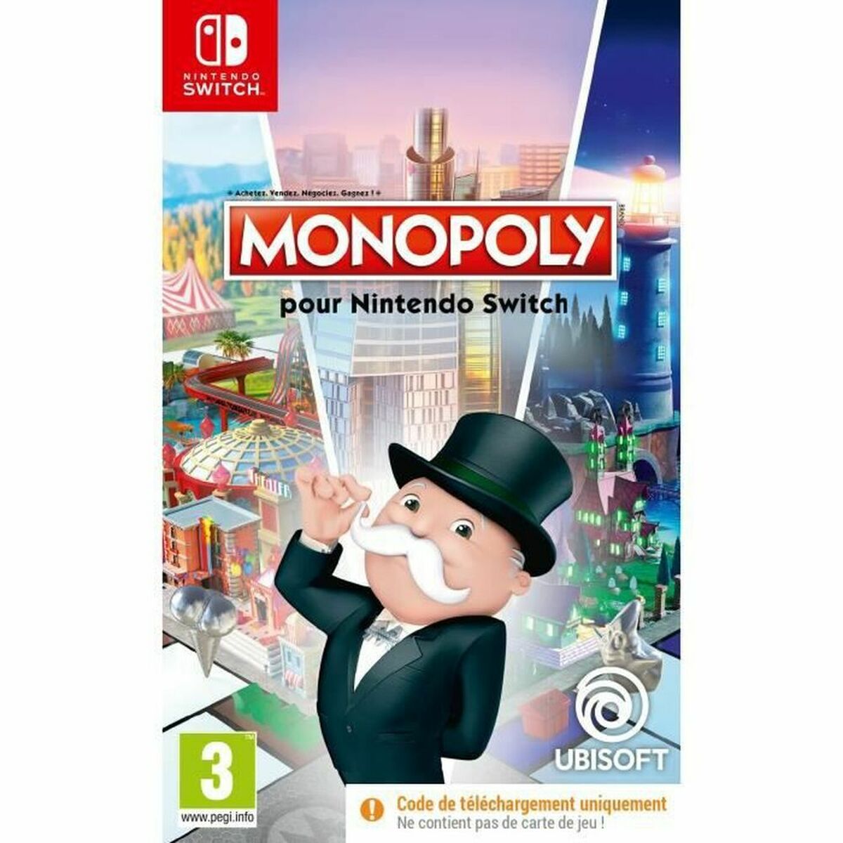 TV-spel för Switch Ubisoft MONOPOLY Nedladdningskod