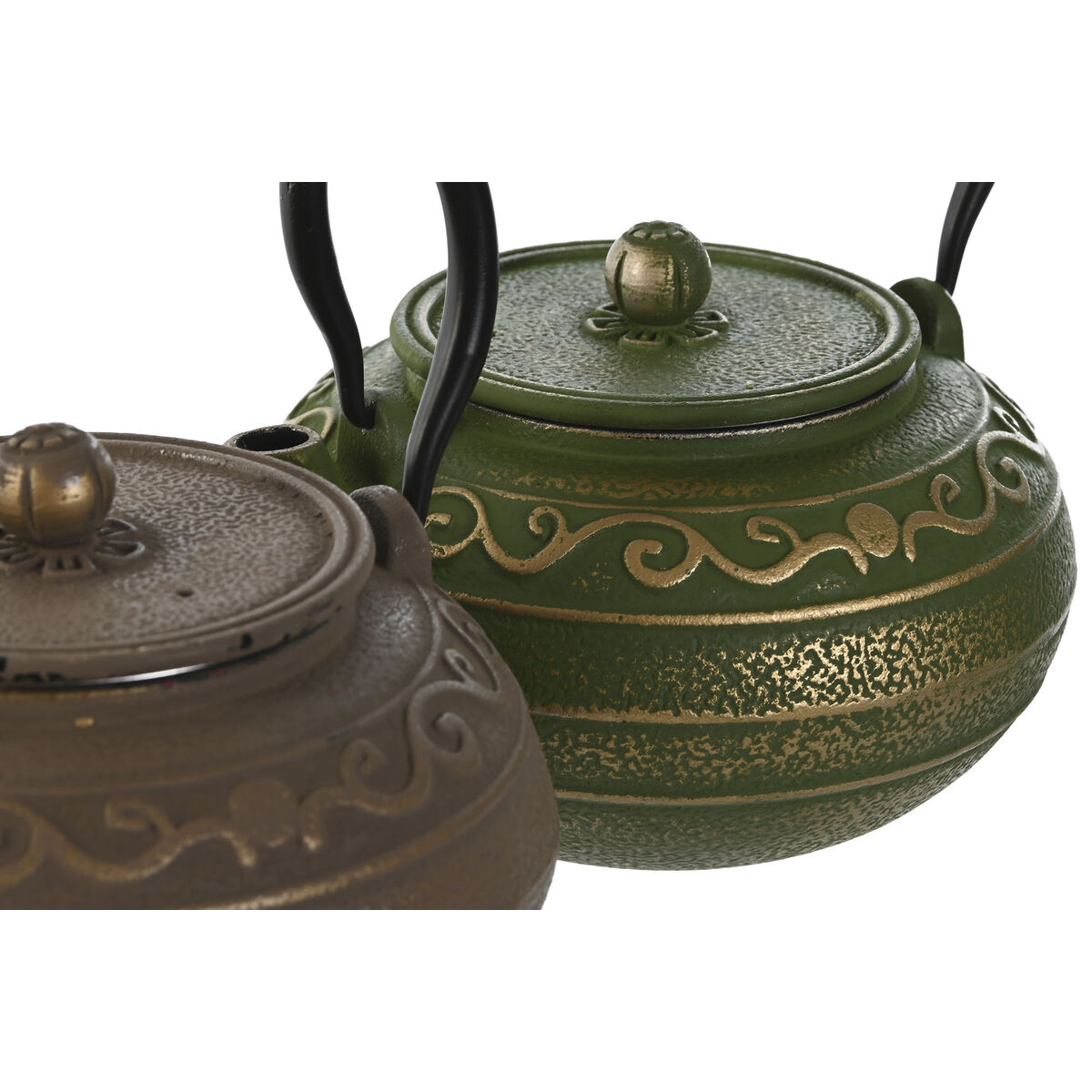 Tekanna Home ESPRIT Brun Grön Rostfritt stål Järn 1,3 L (2 antal) - 6