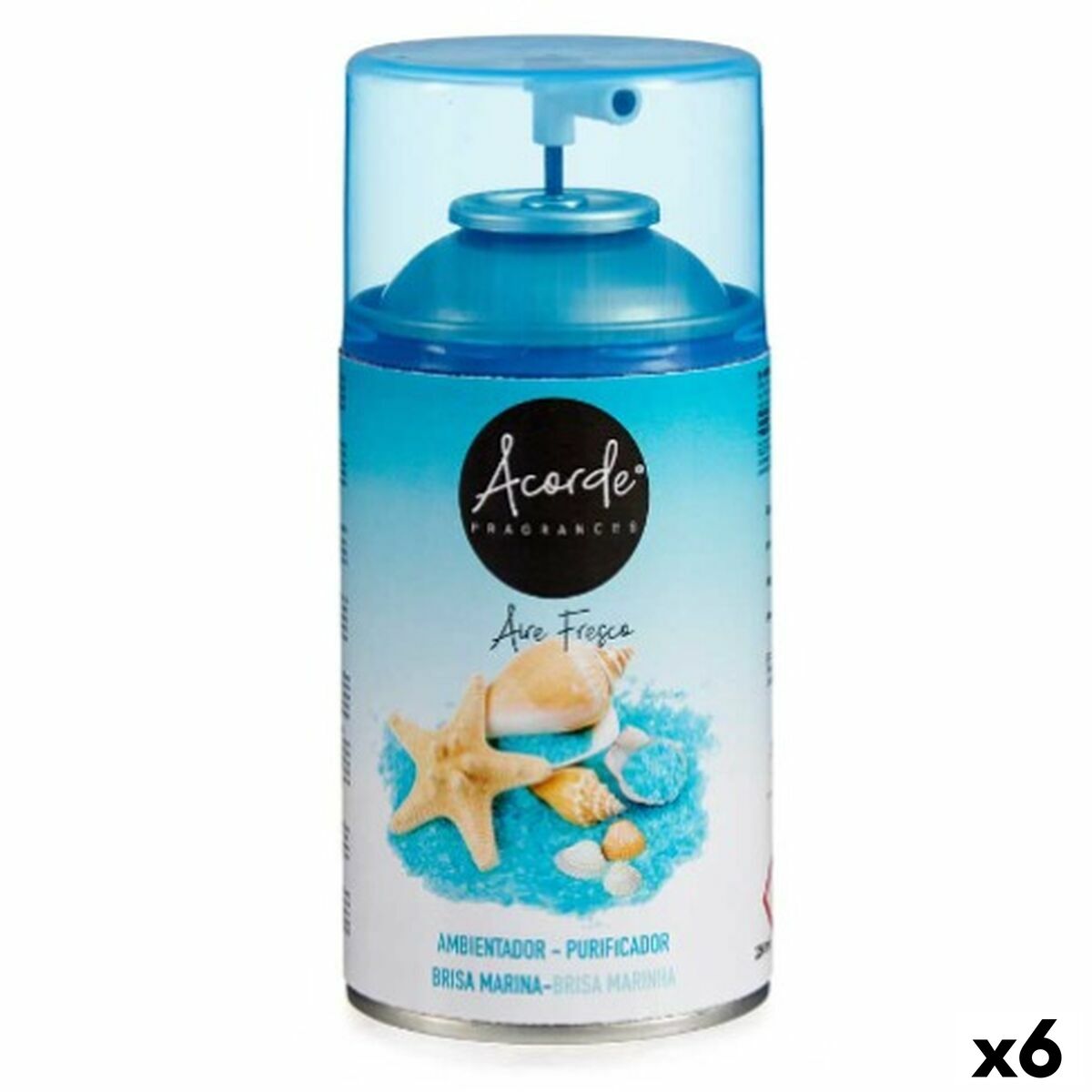 Refill Till Luftfräschare Acorde 55322 Havsbris 250 ml (6 antal)