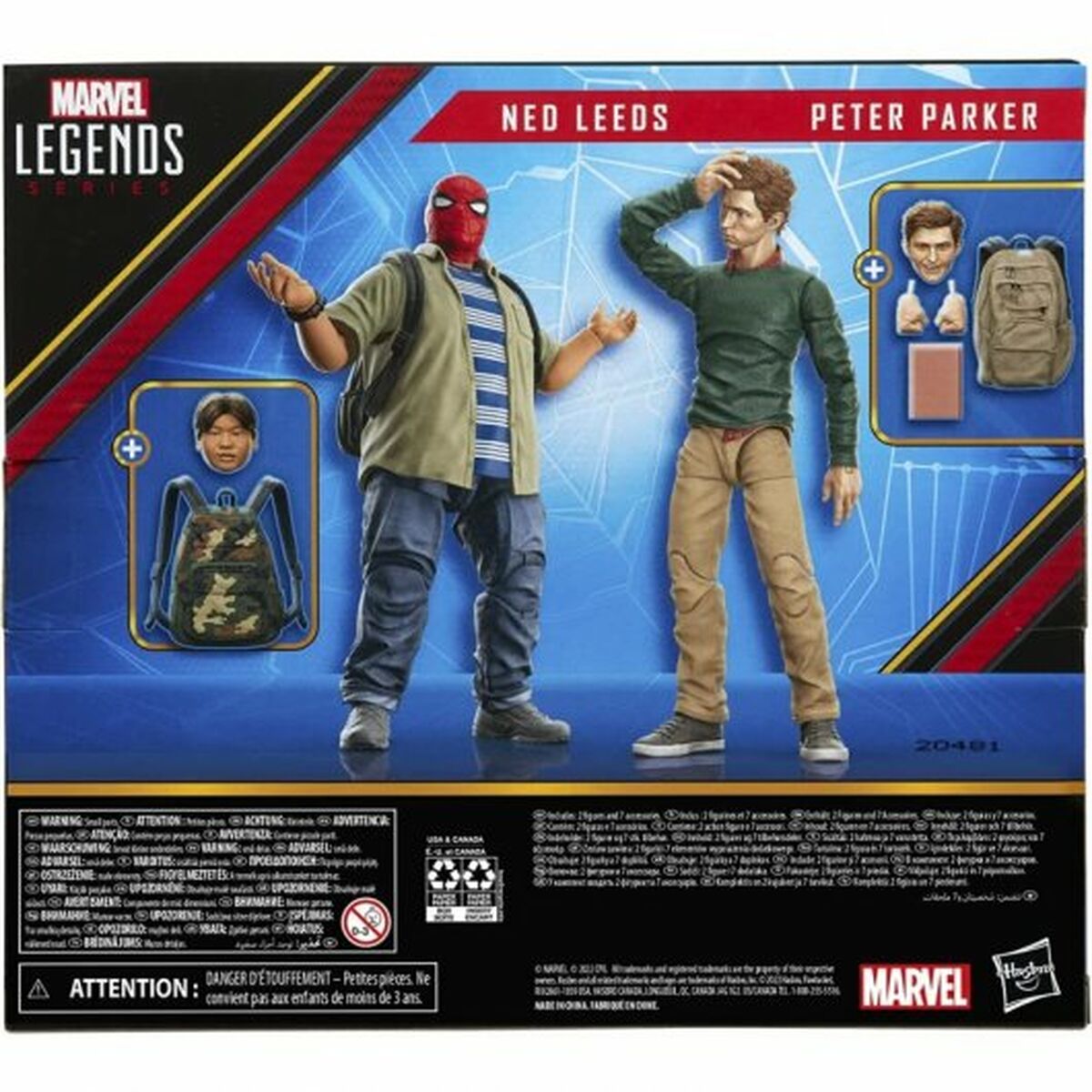 Actionfigurer Hasbro Legends Series Spider-Man 60th Anniversary Peter Parker & Ned Leeds - 6