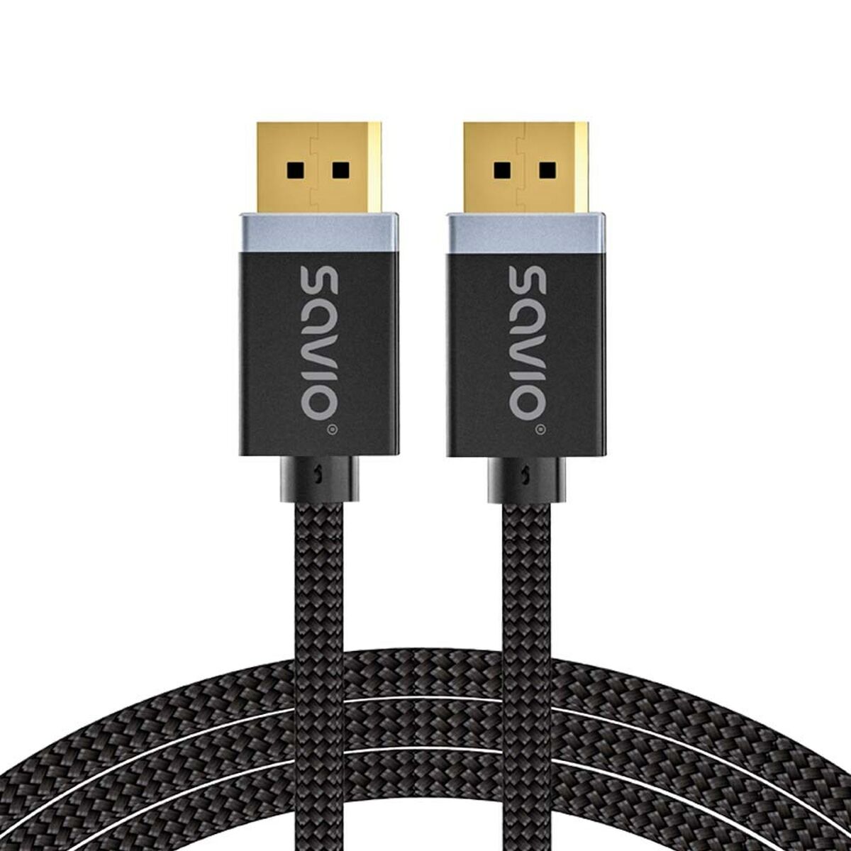DisplayPort Kabel Savio CL-176 Svart 3 m