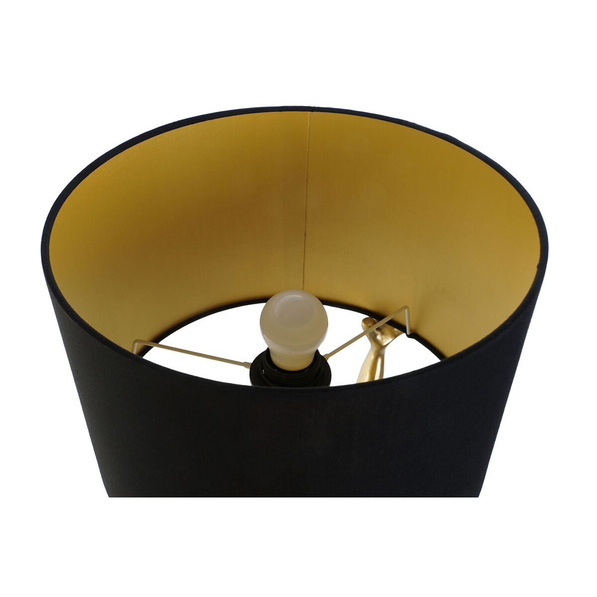 Bordslampa Home ESPRIT Svart Gyllene Harts 50 W 220 V 31 x 28 x 50 cm (2 antal) - 6