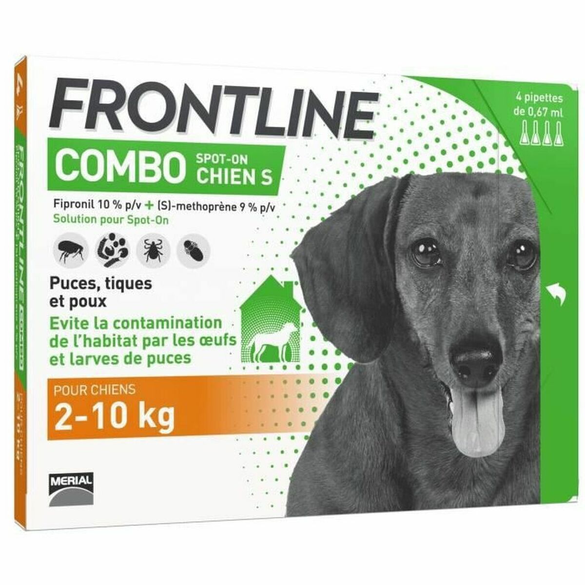 Pipett för hundar Frontline Combo 2-10 Kg 4 antal