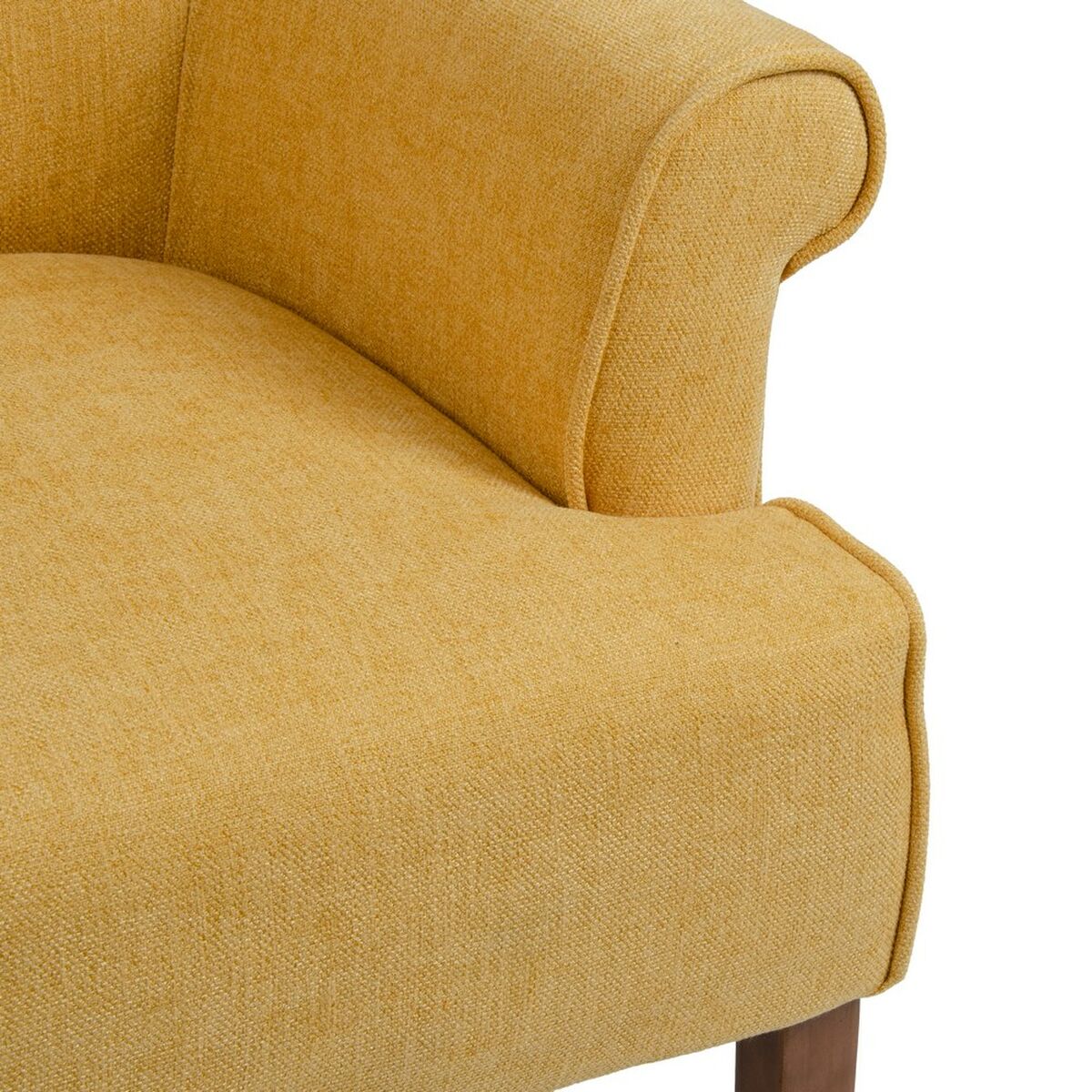 Fåtölj 77 x 64 x 88 cm Syntetmaterial Trä Senap - 6
