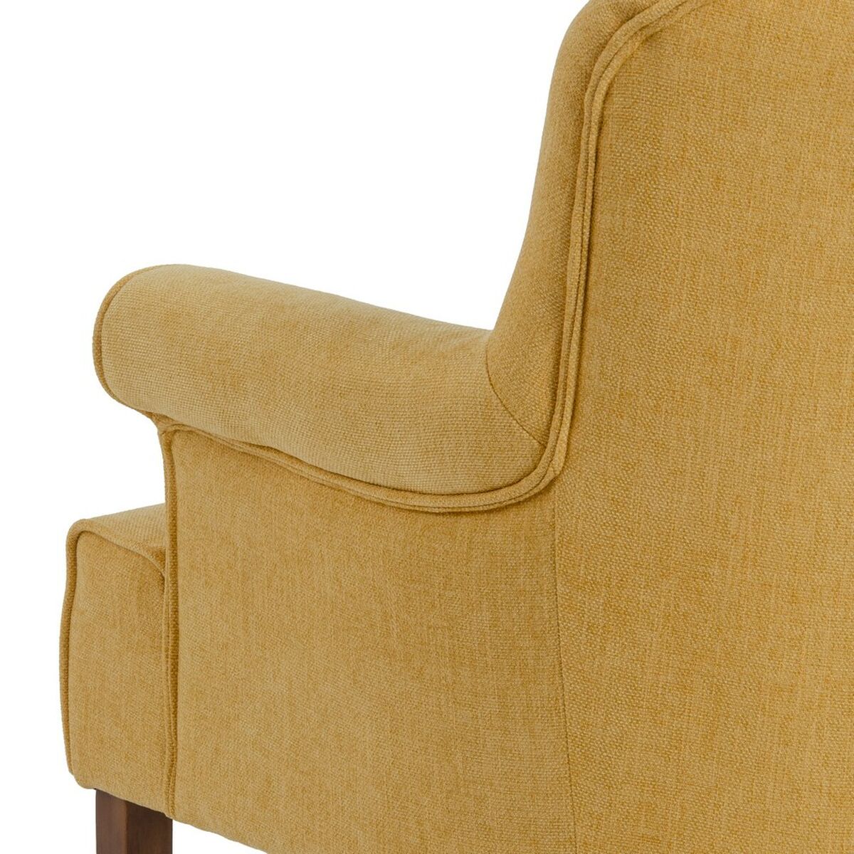 Fåtölj 77 x 64 x 88 cm Syntetmaterial Trä Senap - 5
