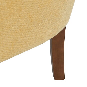 Fåtölj 77 x 64 x 88 cm Syntetmaterial Trä Senap