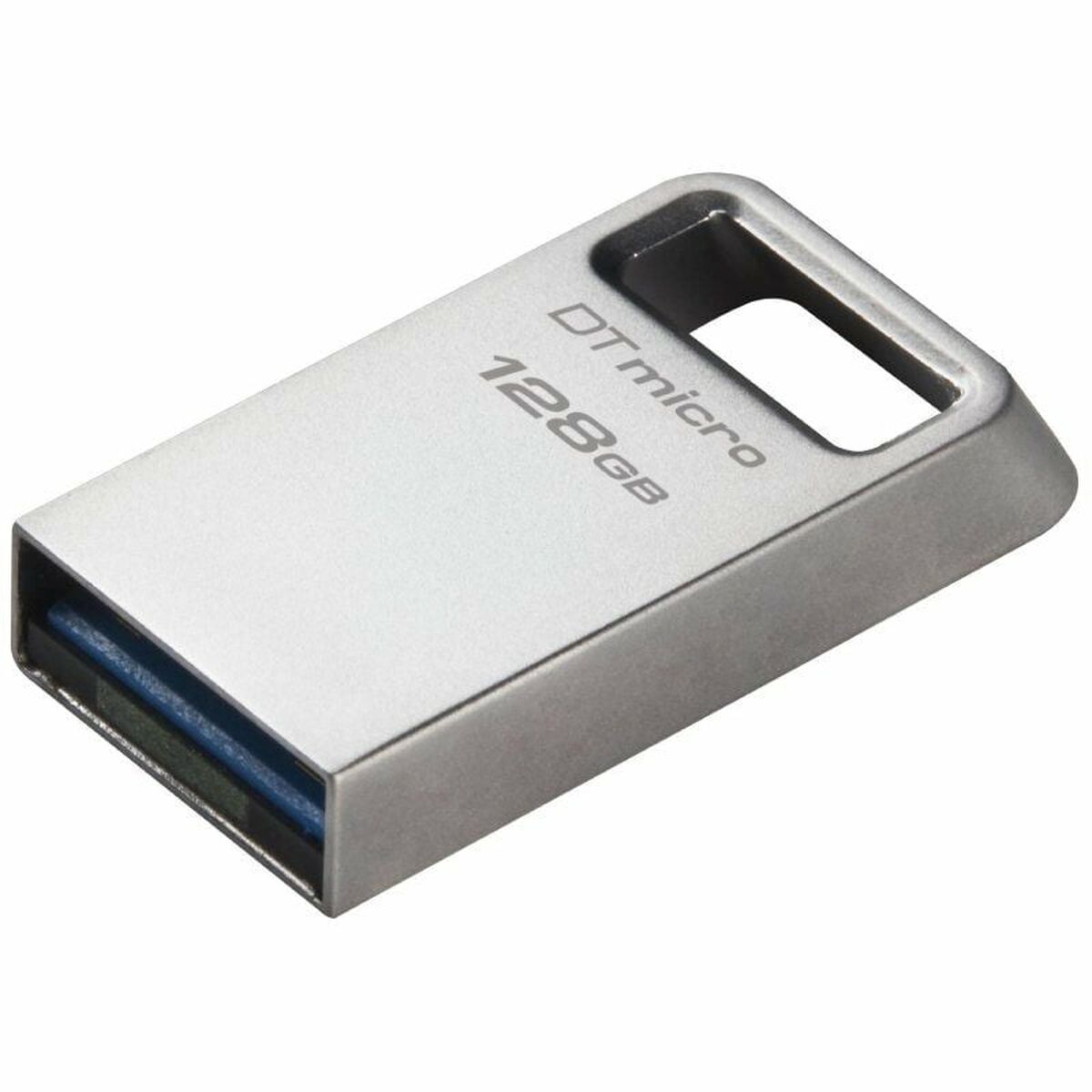 USB-minne Kingston Micro 128 GB Svart Silvrig