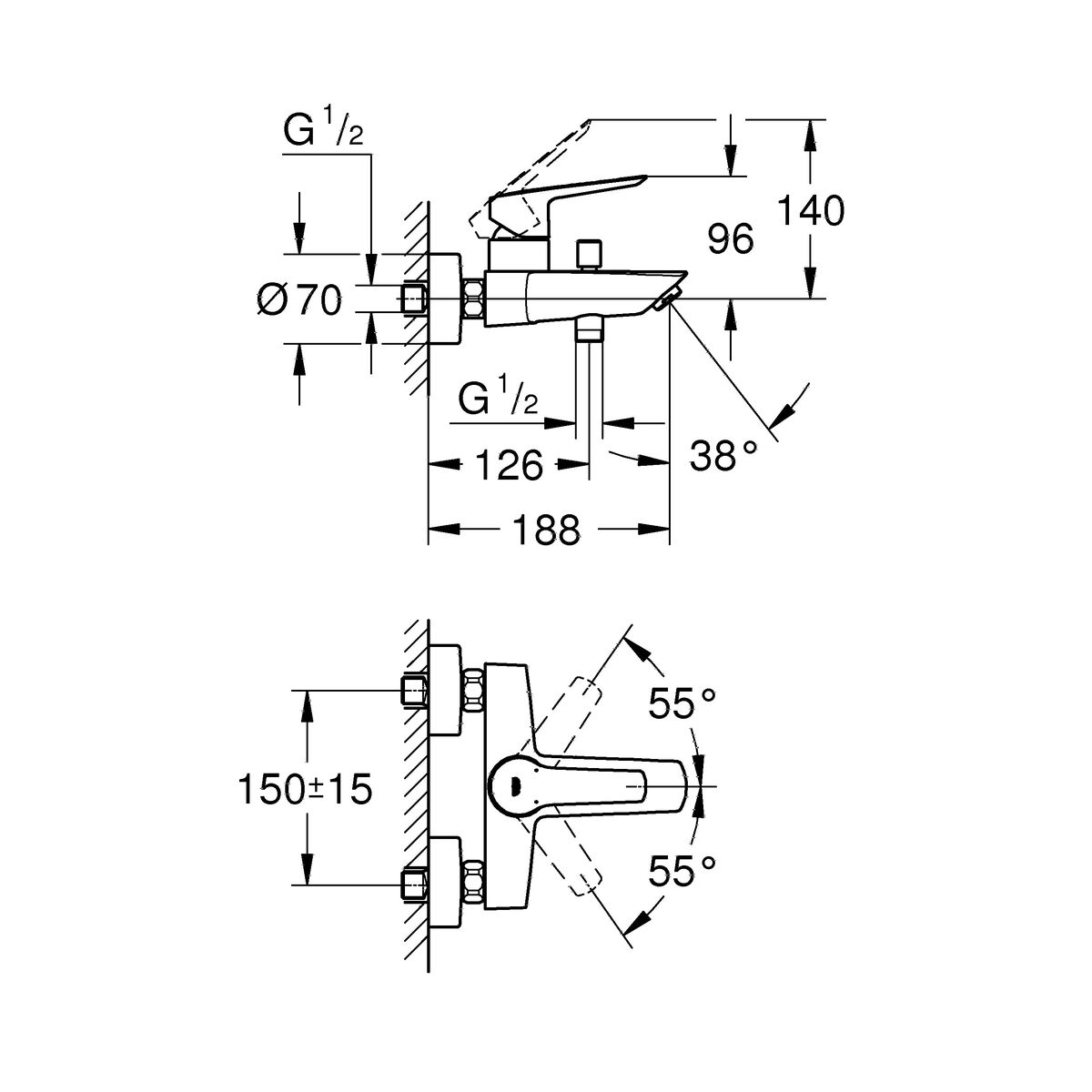 Blandare Grohe 23206002 - 2