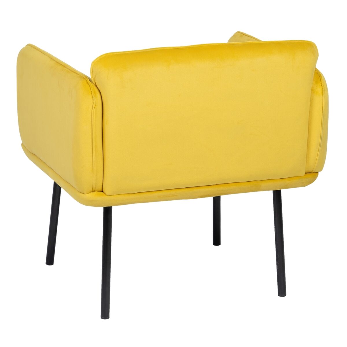 Fåtölj Gul Svart 100 % polyester 76 x 64 x 77 cm - 4